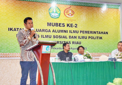 H Tamril Terpilih Pimpin IKA Ilmu Pemerintahan Fisip Unri